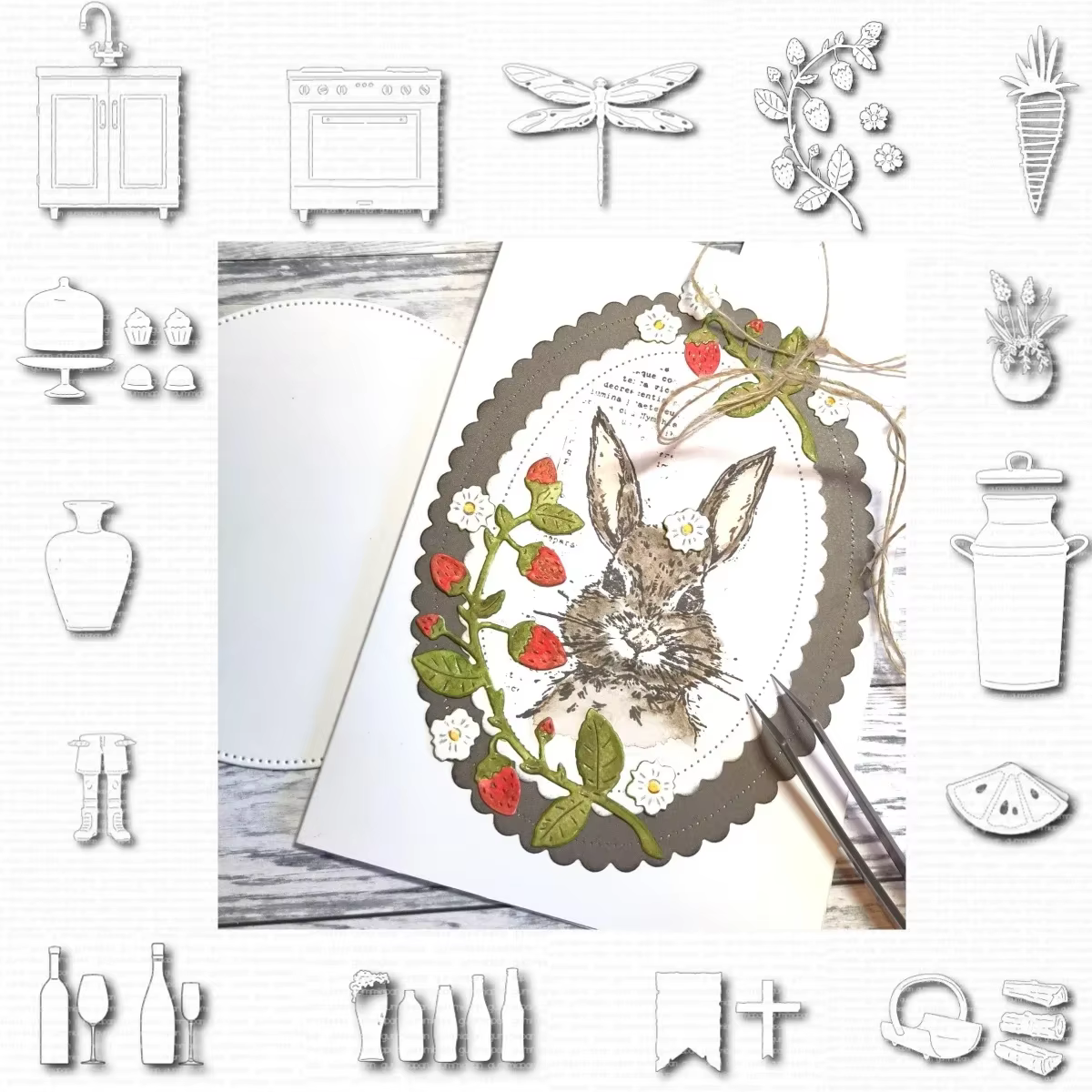 Food Appliance Metal Cutting Dies DIY Scrapbook Craft Decoration Embossing Template Supplies Greeting Card Handmade 2024