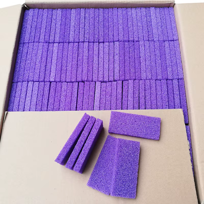 100Pcs Purple Foot Pumice Stone For Feet Foot Scrubber Sponge Callus Remover Dead Skin Pedicure Nail Supplies Art Salon 