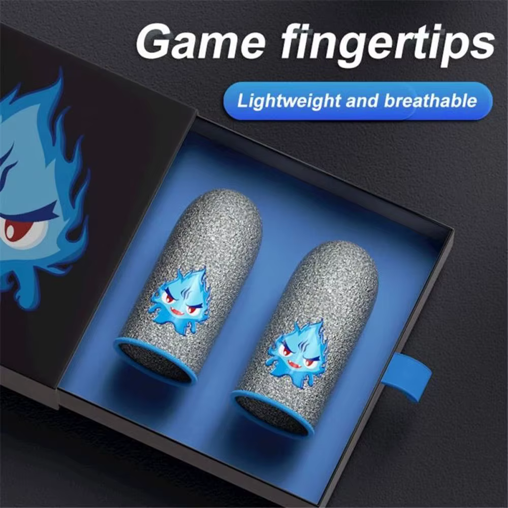 Phone Non-slip Breathable Touch Screen Sweatproof Gaming Finger Sleeve Finger Gloves Fingertips Cover Gaming Thumb Glove