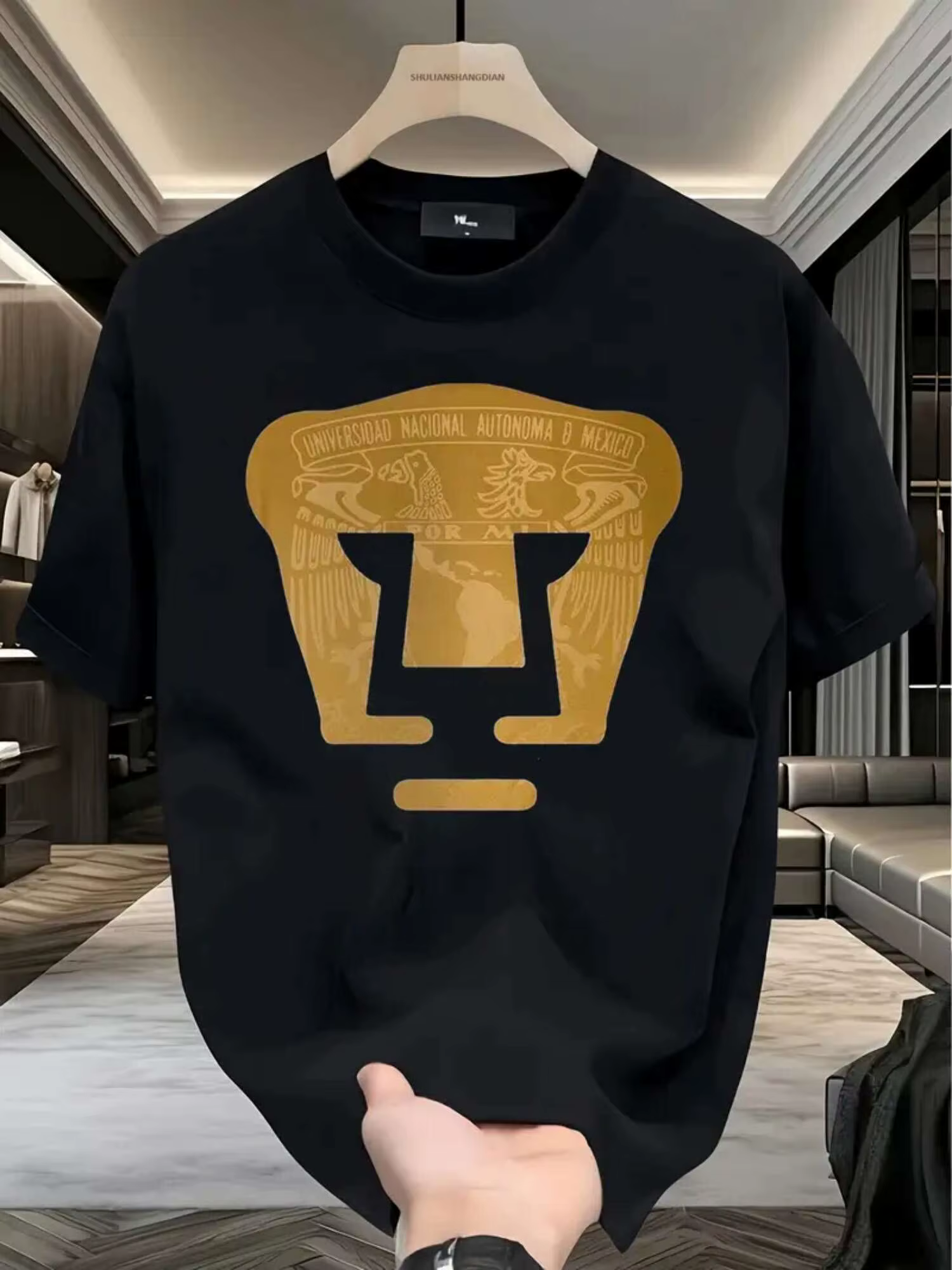 LIGA MX PUMAS UNAM Football Club T-Shirt - 100% Cotton, Prime Day Mens Graphic Tee, S-XXL